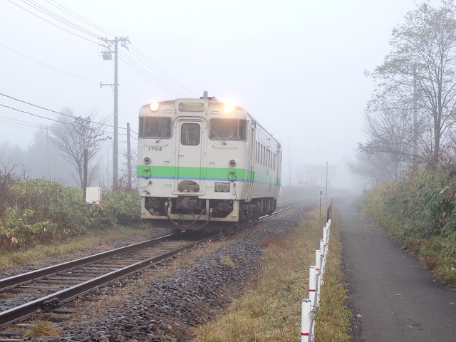 夕張発千歳行きの列車