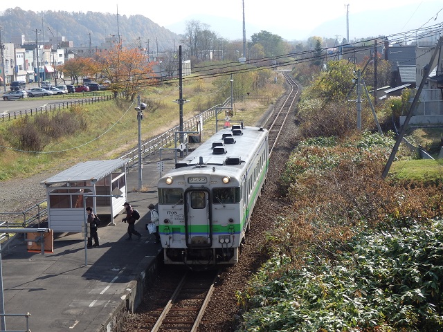 清水沢に着いたキハ40